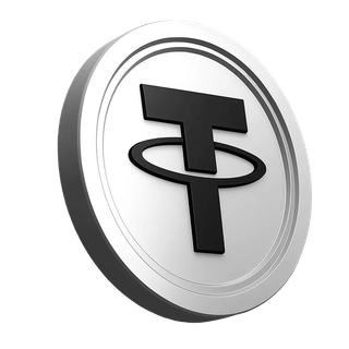 Sezione informazioni della piattaforma con il grafico della moneta Tether USDT